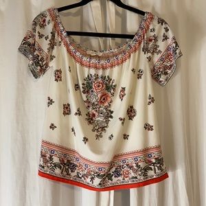 Off the shoulder shirt